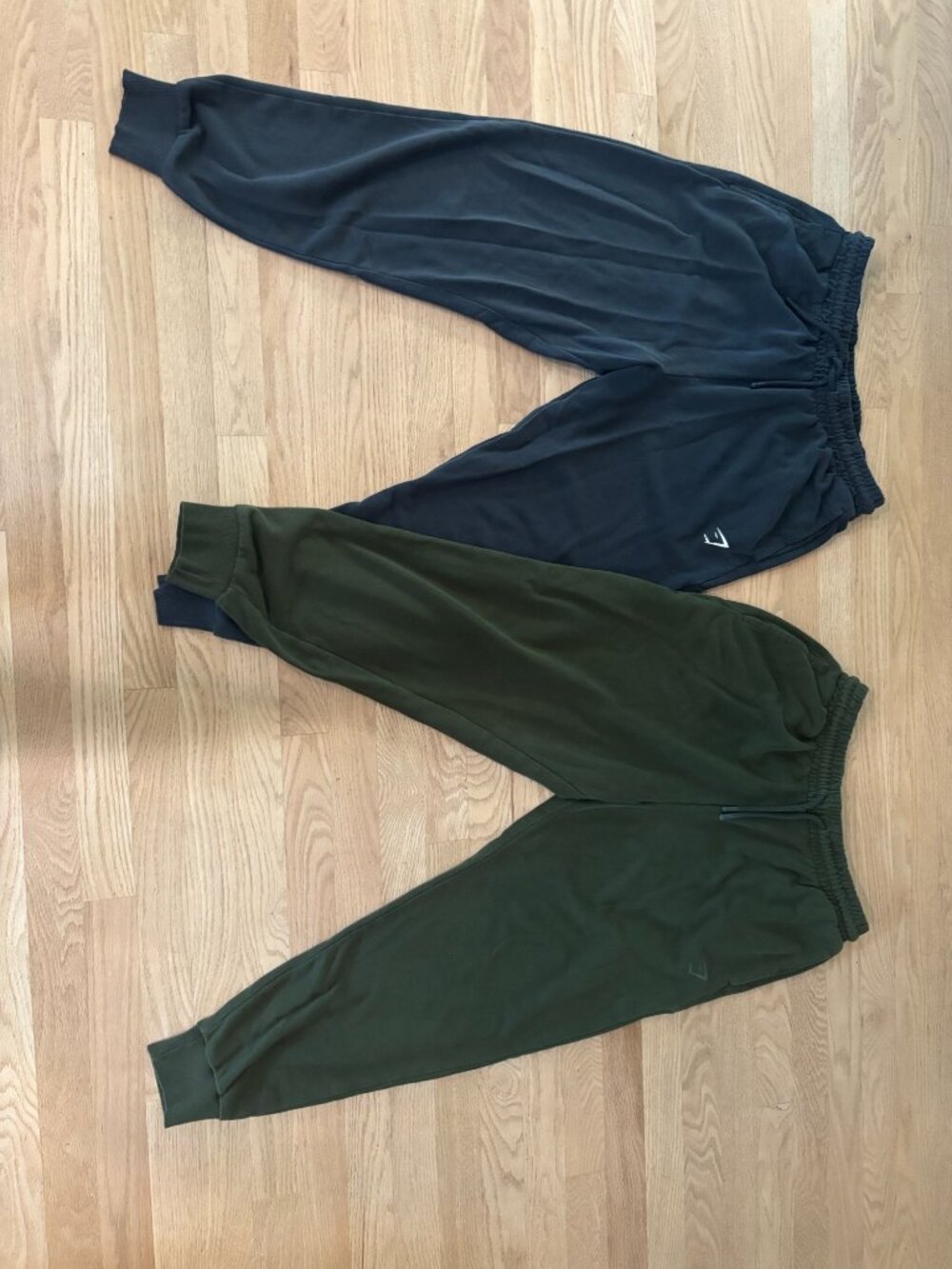 Gymshark Sweatpants - 2 pair - Grey and Green - Medium